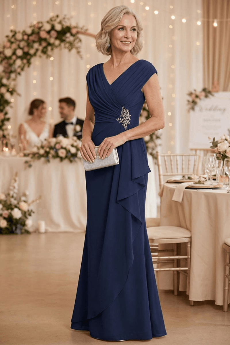 Patricia™ | V-Neck Chiffon Formal Dress