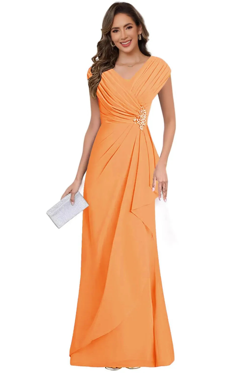 Patricia™ | V-Neck Chiffon Formal Dress