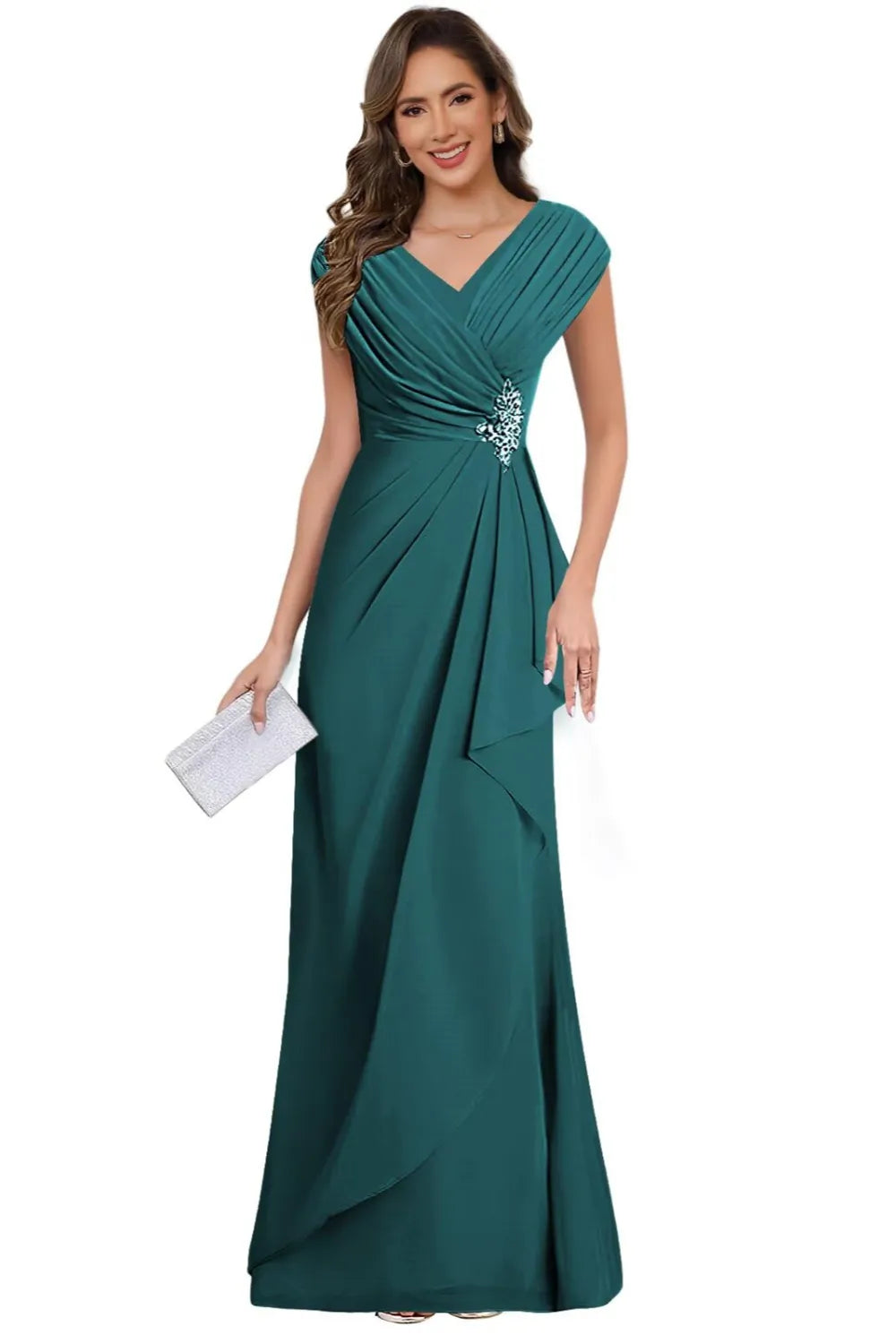Patricia™ | V-Neck Chiffon Formal Dress