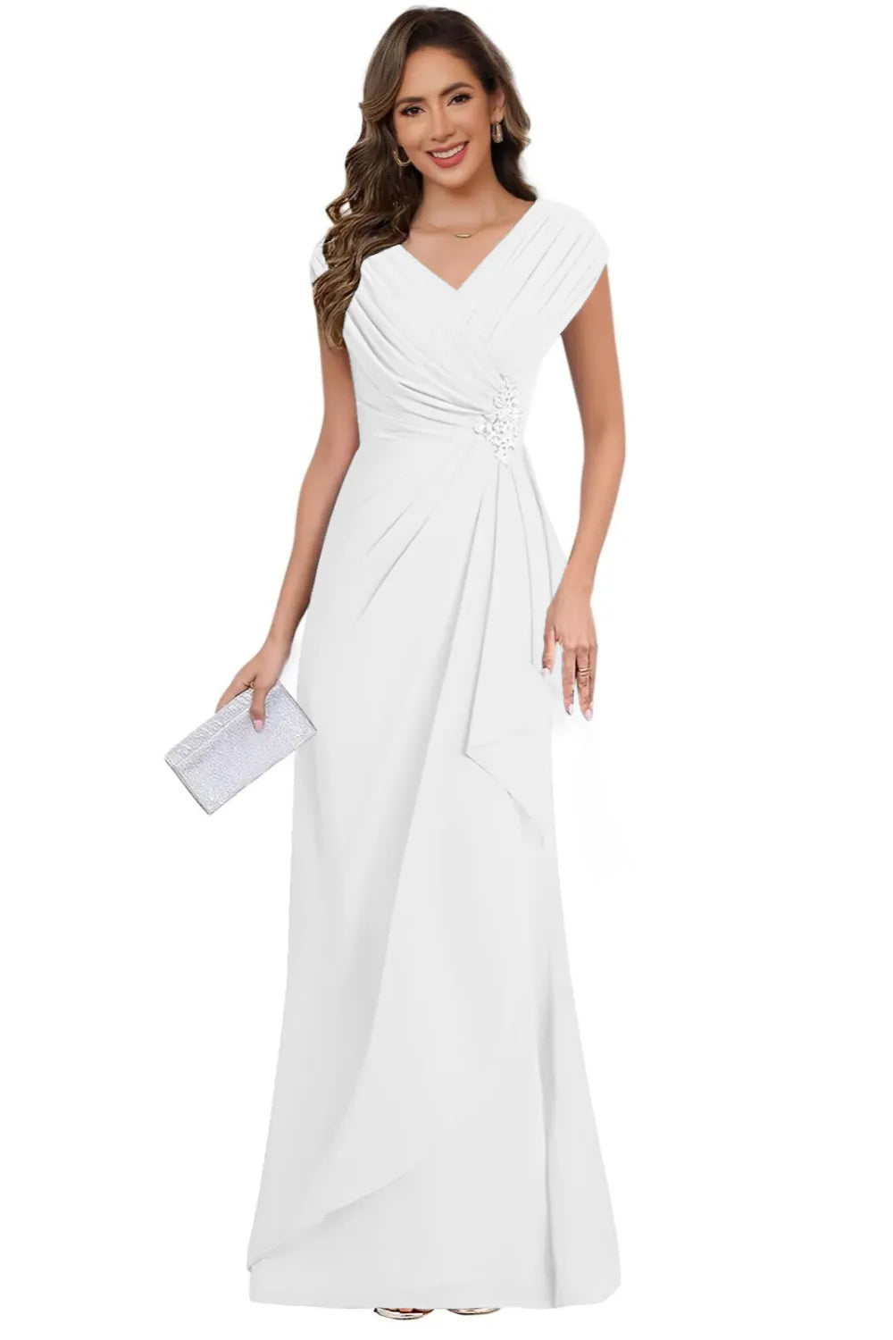 Patricia™ | V-Neck Chiffon Formal Dress