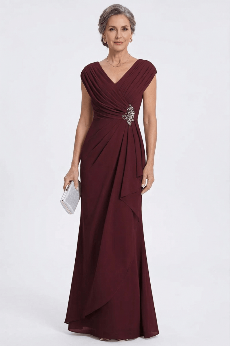 Patricia™ | V-Neck Chiffon Formal Dress