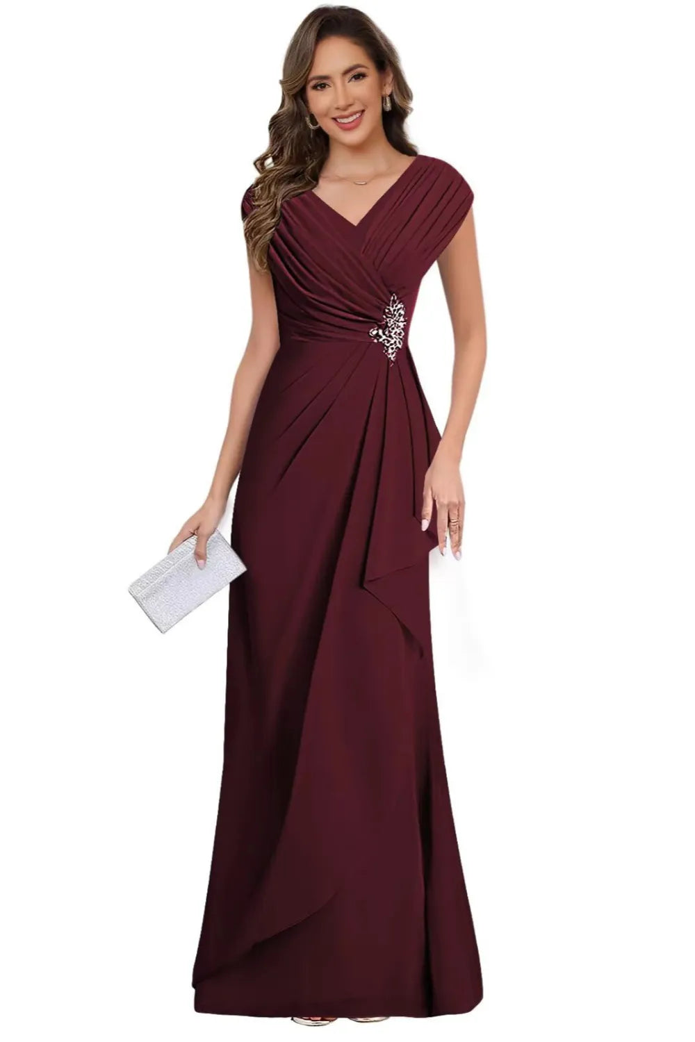 Patricia™ | V-Neck Chiffon Formal Dress