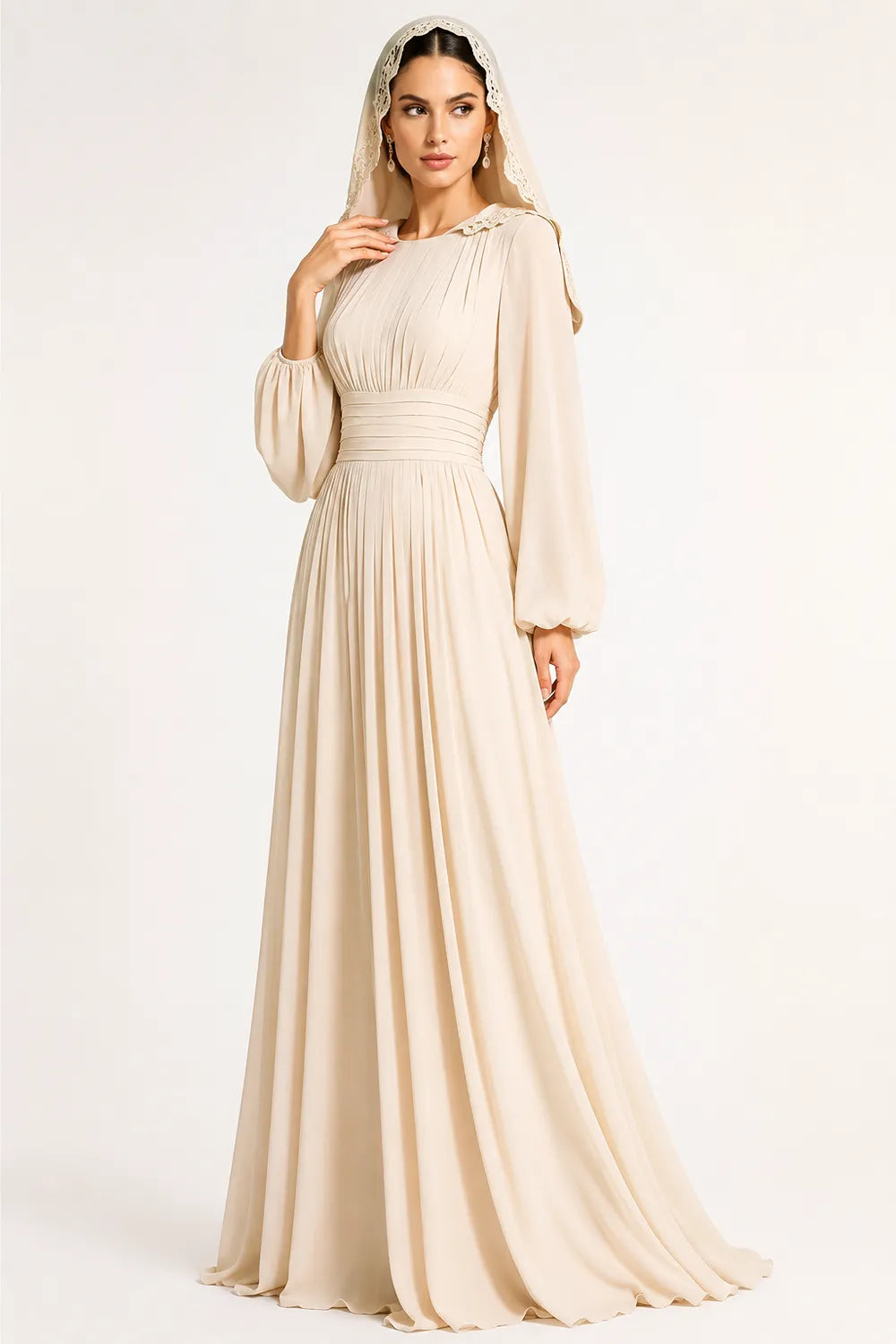 Linda™ | Modest Long Sleeve Maxi Dress