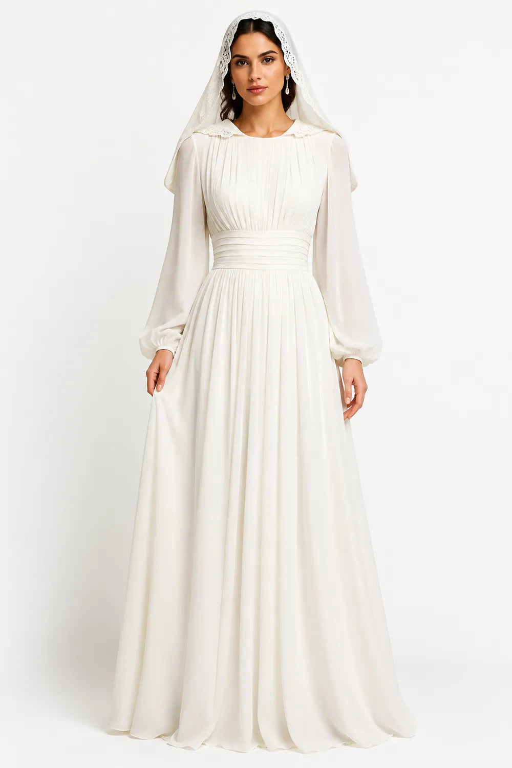 Linda™ | Modest Long Sleeve Maxi Dress