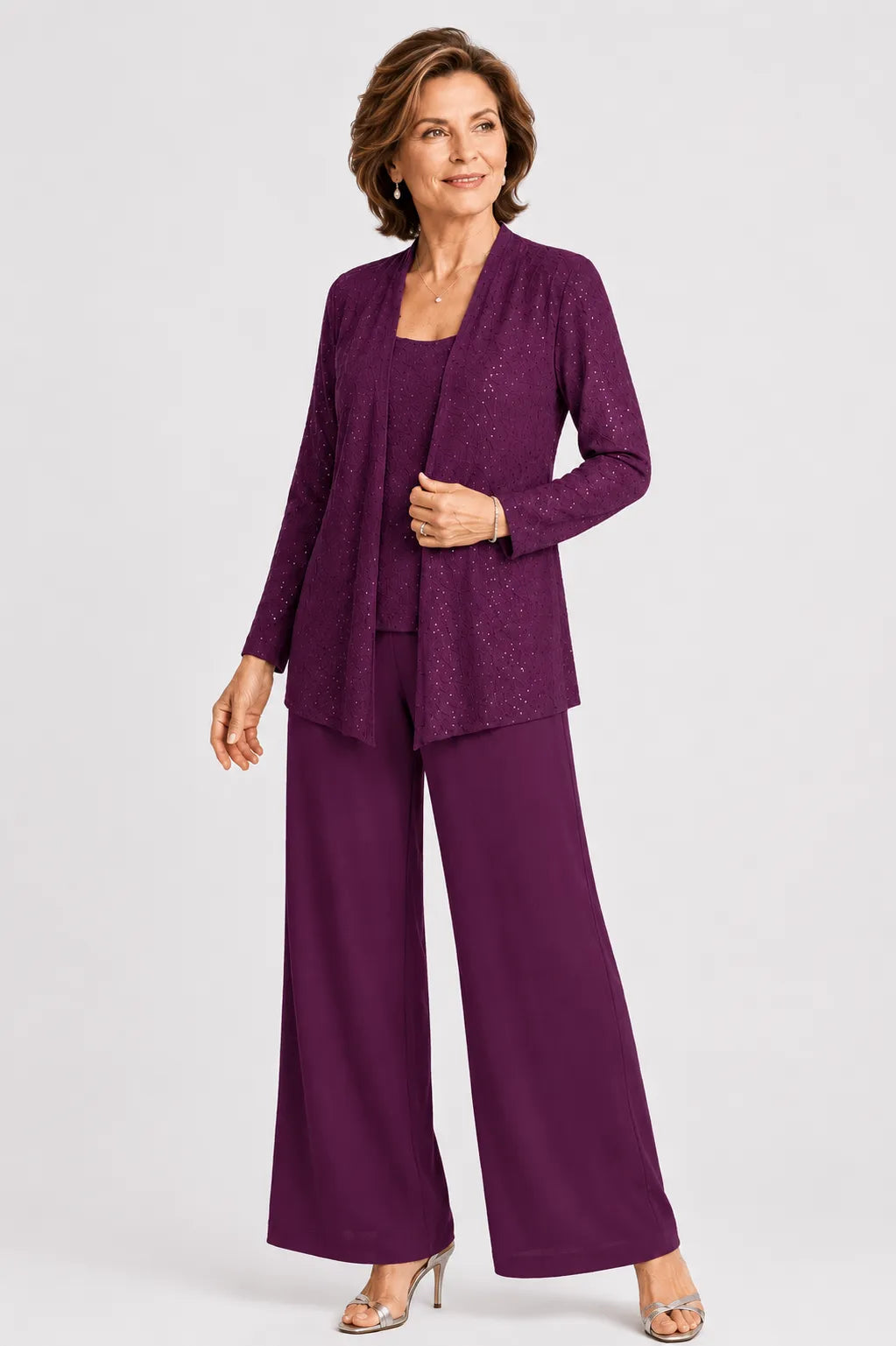 Eveline™ | Elegant Three-Piece Pant Set
