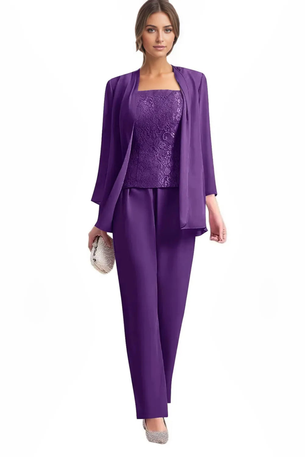 Monique™ | Elegant 3-Piece Formal Pant Suit