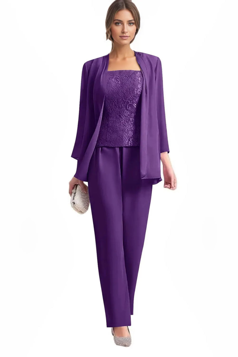 Monique™ | Elegant 3-Piece Formal Pant Suit