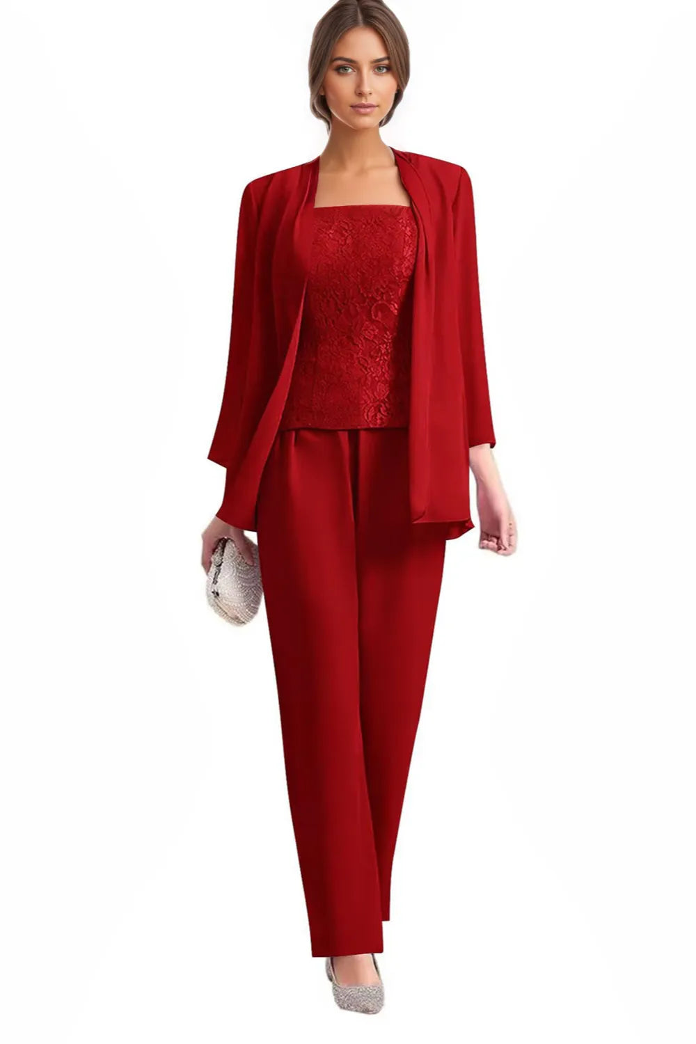 Monique™ | Elegant 3-Piece Formal Pant Suit