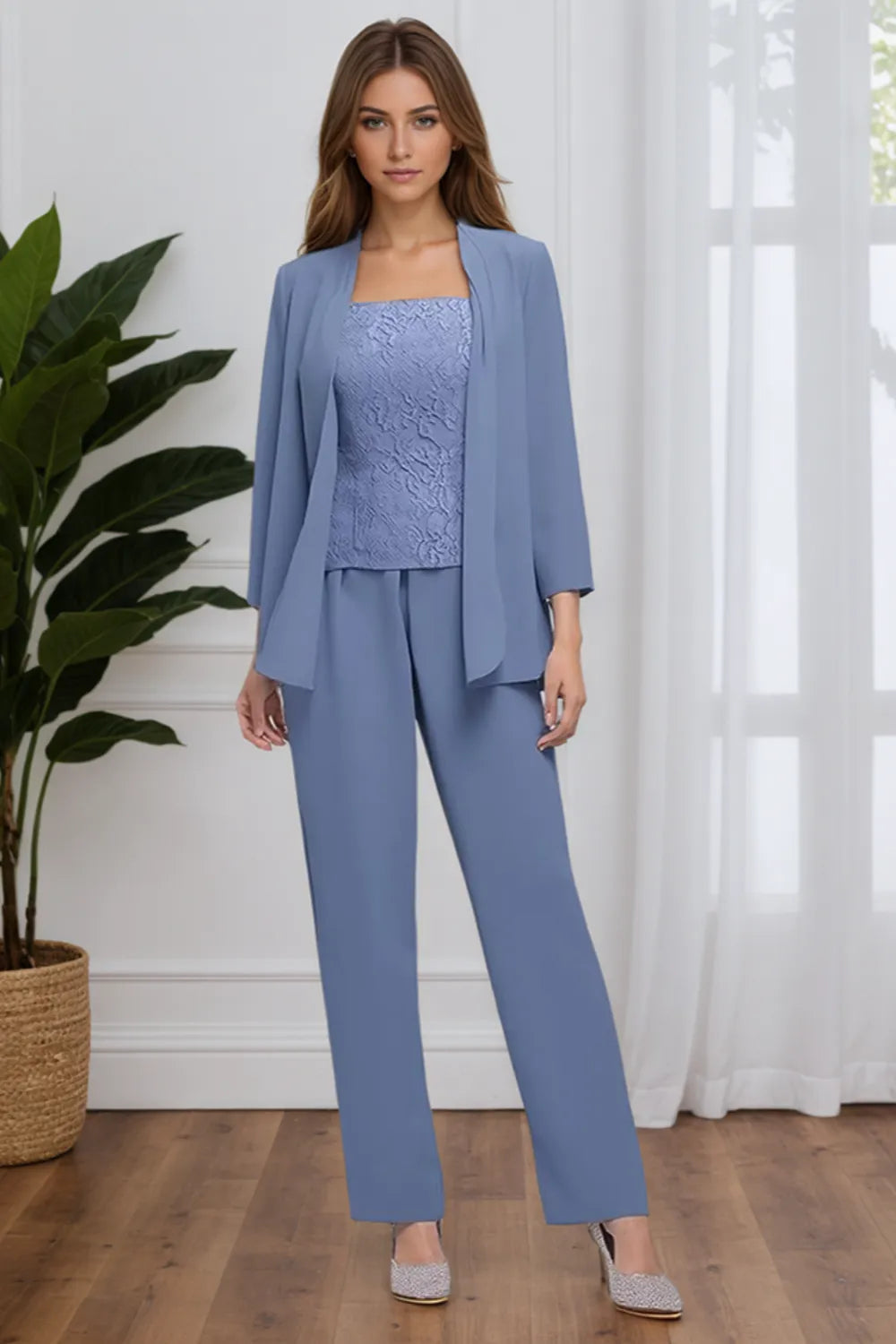 Monique™ | Elegant 3-Piece Formal Pant Suit