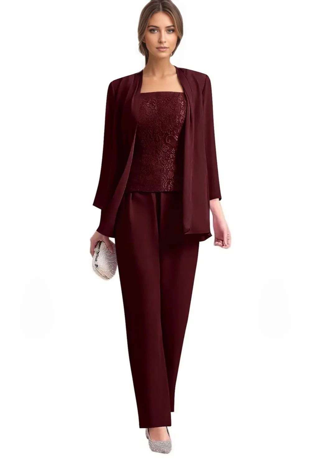 Monique™ | Elegant 3-Piece Formal Pant Suit