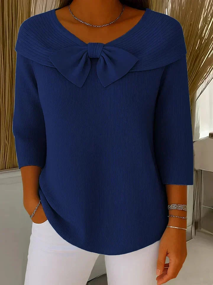 Giana™ | Women's Bow Neck Knit Jumper