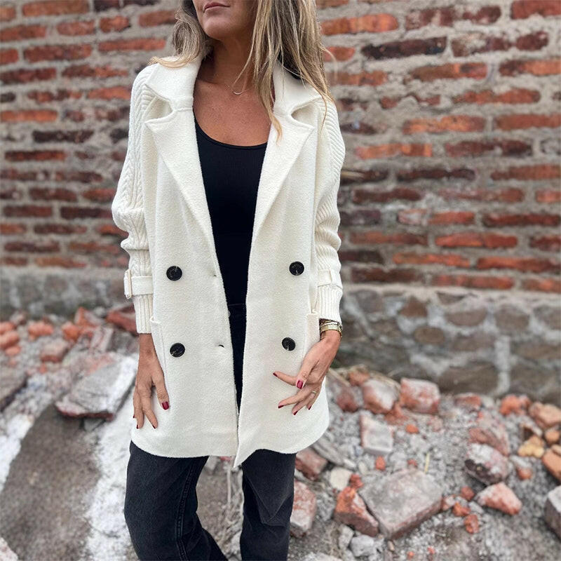 Isola™ | Double-Breasted Knit Coat