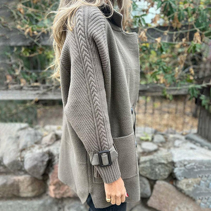 Isola™ | Double-Breasted Knit Coat