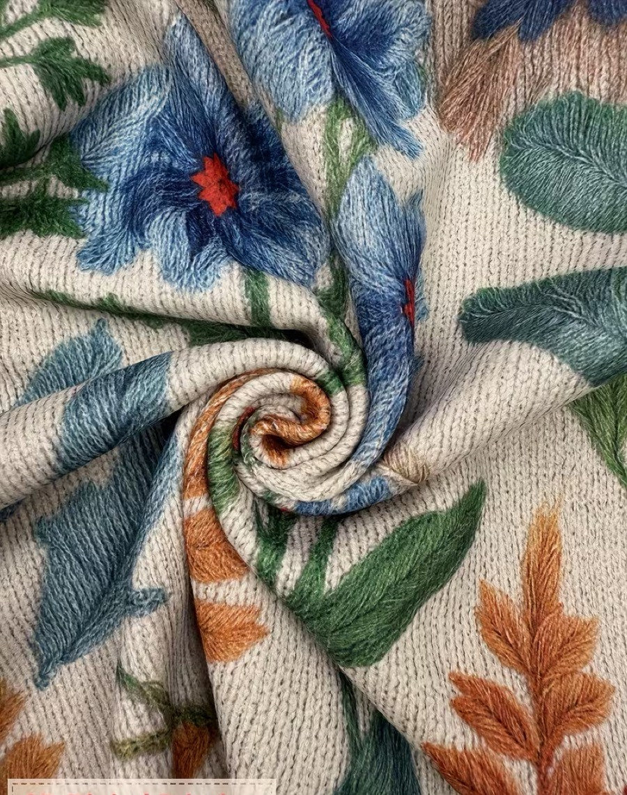 Wilma™ | Colorful Garden Floral Zip-Up Cardigan